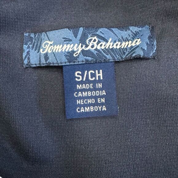 Tommy Bahama Mens Size Small Gray Waffle Knit Thermal Lounge Shirt Long Sleeve - Picture 9 of 11